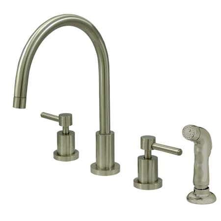 KS8728DL Widespread Kitchen Faucet, Brushed Nickel